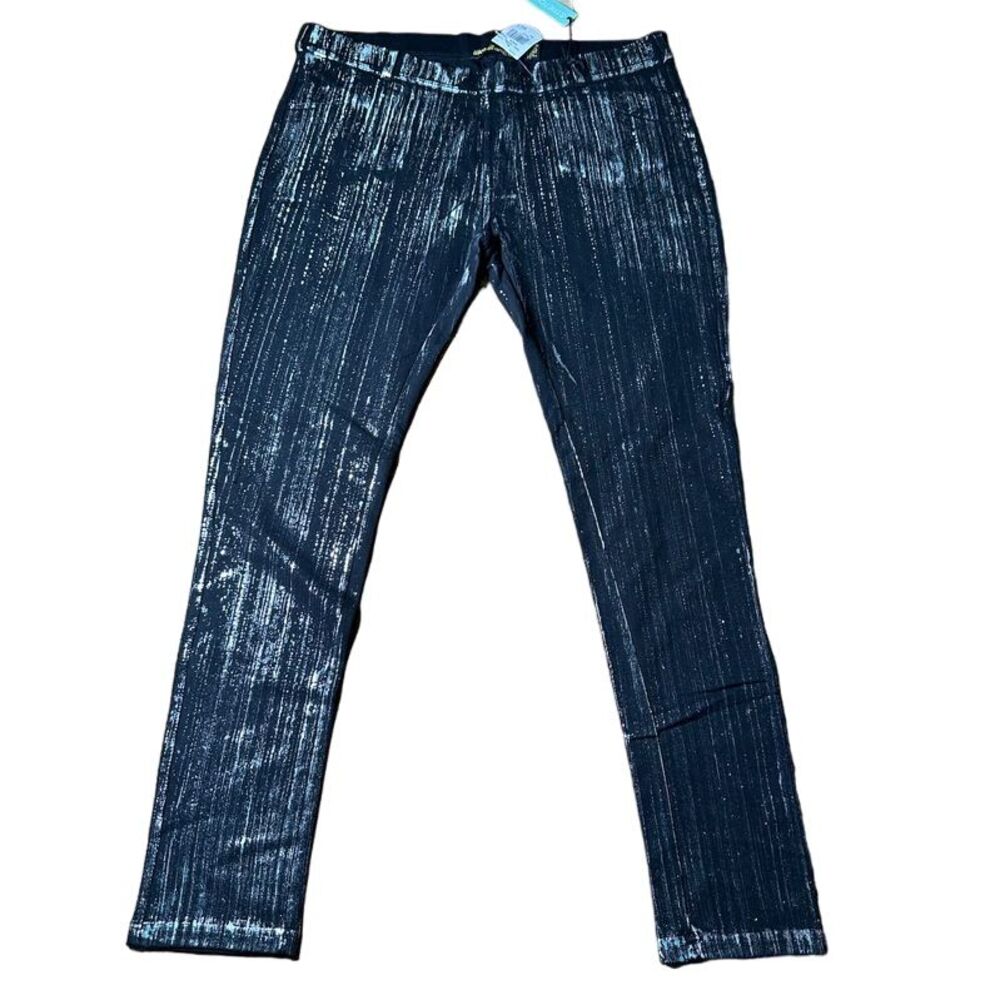 Like an Angel Metallic Sheen Straight‎ Leg Pants Trendy Evening Wear